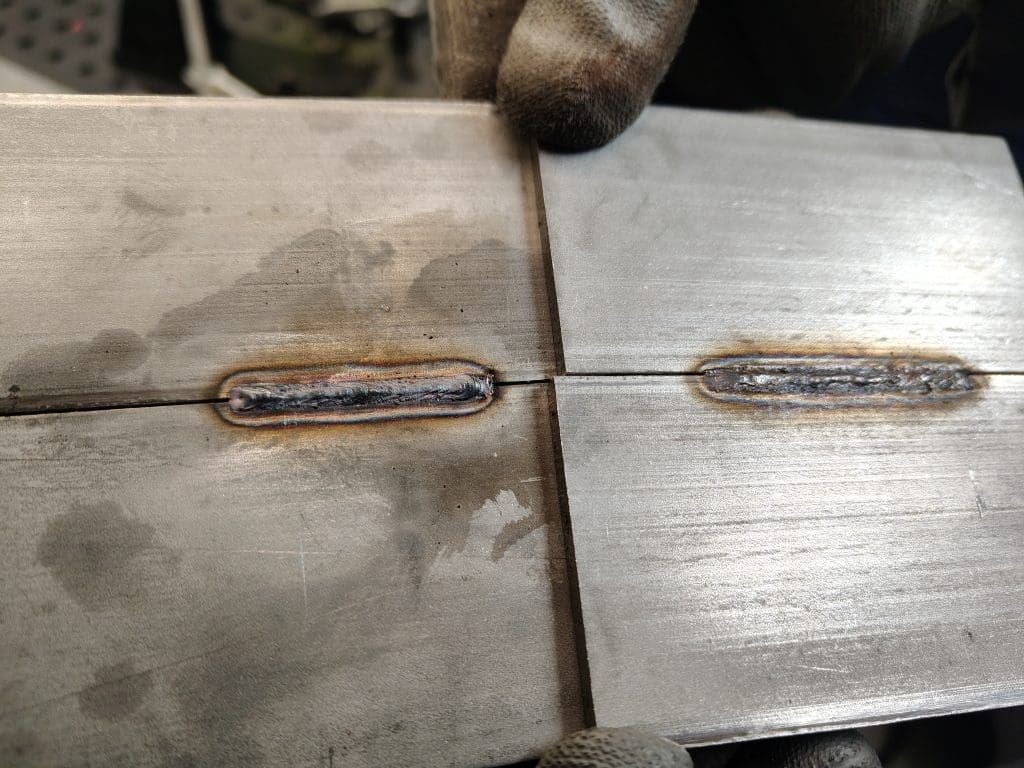 Formation soudage laser : comparaison avec et sans gaz envers sur inox