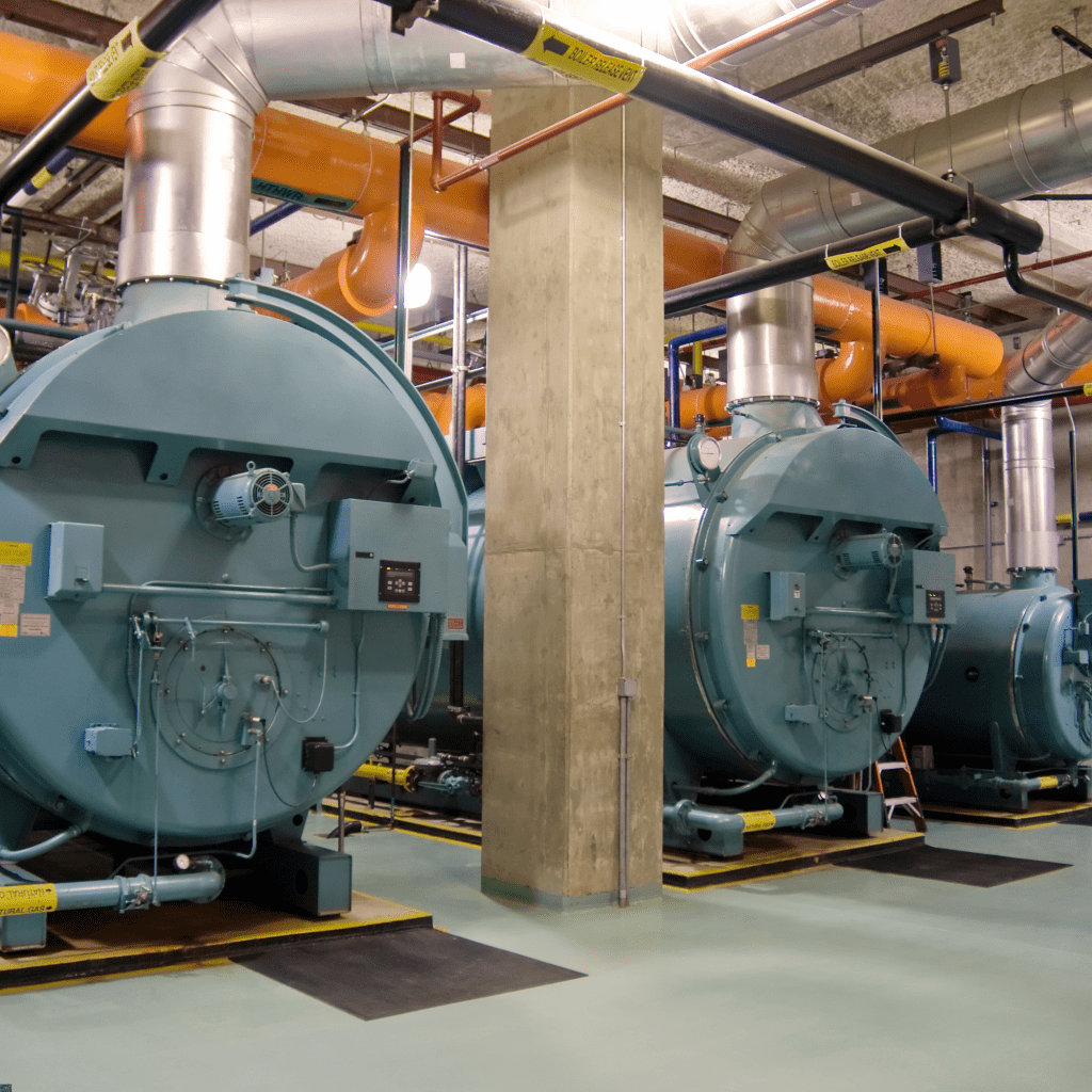 alt="Contrôle non destructif CND sur soudures de chaudière industrielle — inspection SICO Services"